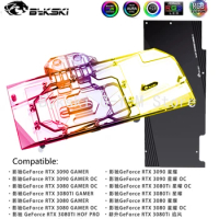 Bykski GPU Water Block For GALAX GeForce RTX 3090/3080 GAMER OC Graphics Card, Full Cover Copper Radiator Block N-GY3090GAMER-X