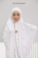 SITI KHADIJAH Mukena Siti Khadijah Broderie Ratna White