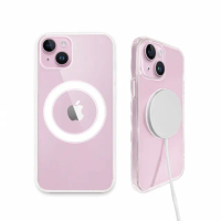 【Timo】iPhone 15 Plus 6.7吋 MagSafe磁吸四角防摔透明手機殼