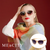 【ME&amp;CITY】永恆之翼時尚太陽眼鏡 義大利設計款 抗UV400(ME120031 E240)