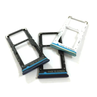 10PCS For Xiaomi Mi 10T Lite 5G / Note 9 Pro 5G Version SIM Card Tray Slot Holder Adapter Socket Repair Parts