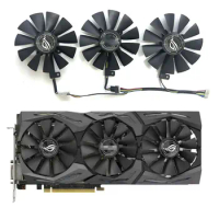 3 fans brand new for ASUS GeForce GTX1070 1070ti 1080 1080ti ROG STRIX graphics card replacement fan T129215SU/T129215SM