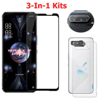 Camera Lens Film+2.5D 9H Screen Protector Asus ROG Phone 6 6D 5S 5 Ultimate Pro 3 Strix Full Coverage Explosion-Proof Glass Film