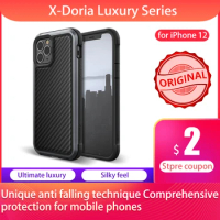 X-Doria Defense Lux Phone Case For iPhone 12 Pro Max Military Grade Drop Tested Case Cover For iPhone12 Min Aluminum Cover