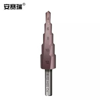安賽瑞 階梯寶塔鑽咀金屬開孔器 高速鋼M35含鈷直槽4-12mm 430908