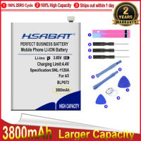 HSABAT 0 Cycle 3800mAh BLP673 Battery for OPPO A2 Pro AX5 A5 A7 AX7 A3S A8 High Quality Mobile Phone Replacement Accumulator