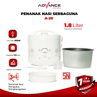 Magic Com Advance A20 1,8 Liter Penanak Nasi 350 Watt dan Kukusan 3in 1 Rice Cooker