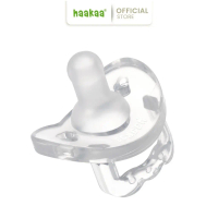 Haakaa Silicone Nipples for Newborns (0–3 Months) | Newborn Silicone Dummy Pacifier (0-3 mths) Eur