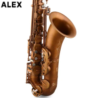 ALEX Saxophone Bb Tenor sax Bare copper paint surface ATS-300NL Beginner Grade Examination Major