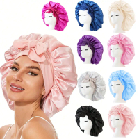 Bonet Sutera, Bahan Satin, Boleh Laras, Sesuai untuk Tidur, Dengan Jalur Ikat, Untuk Wanita dan Lela