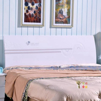 床頭板 落地簡易簡約現代雙人床頭1.5米1.8米2.0米經濟型白色烤漆床頭靠背T 3色  交換禮物全館免運