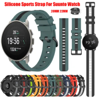 Outdoor Silicone Sports Band For SUUNTO 9 5 PEAK Strap Bracelet For SUUNTO 3 20/22mm Replacement Breathable Accessorie Watchband