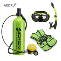 2L Scuba Diving Equipment/gear C Set Mini Tank Mask/Adapter Cylinder Oxygen Bottle Underwater Snorkeling