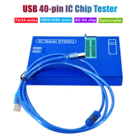 HTS001 High Precision IC Chip Tester Max 40pin Digital IC Testing Instrument Integrated Circuit Chip Repair Diagnostic Tool