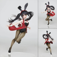 Original Figurals Taito Anime Prize Date A Live Tokisaki Kurumi Bunny Kawaii Sexy Girl Action Figure Model Dolls Colletible Toys