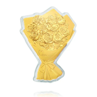 【TLH】黃金玫瑰花束 金箔(情人節 生日 送禮)