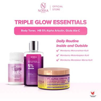Noera Bright Hydrating Daily Body Toner + HB 5% Alpha Arbutin + Gluta ala C | Triple Glow Essentials