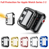 Watch Cover for Apple Watch Case 42mm 38mm Series 3 2 Soft Slim TPU All-around Ultra-thin Screen Protector for iWatch Case