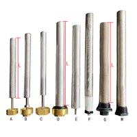 Mmagnesium Anode Rod Magnesium Bar descaling for Solar Water Heater Sewage Outlet Pipe with 1/2 3/4 1' Copper Nut