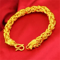 2021 Vietnam Shamin Gelang Pesona Pria 24K Emas 999 Berlapis Emas Asli Gelang Emas Panjang Waktu Rantai Jam Tangan Pria Modis