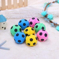 12pcs Pet Interactive Toy Ball Foaming Mini Dog Fumble Fetch Ball Cut Soft Cat Teasing Balls Random 