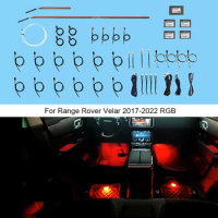 Fit for Land Rover Range Rover Velar 2017-2022 Atmosphere Light Car led Ambient Light 10 Colors Car Decoration Ambient Lamp
