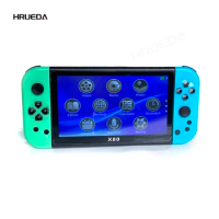 Newest X80 Portable Game Console 7 inch Screen Handheld Game Player Quad Core 16GB 10000 Free Games For PS/MAME HD TV Out