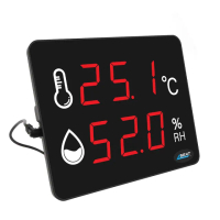【工具達人】LED溫濕度計 工業級溫濕度計 壁掛式溫濕度計 室溫溫度計 測濕度儀器 壁掛式測溫儀(190-LEDC2)