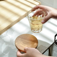 日式簡約木杯墊 加厚 杯托 杯架 隔熱墊 櫸木 展示 擺拍 居架裝飾【BlueCat】【JH1379】