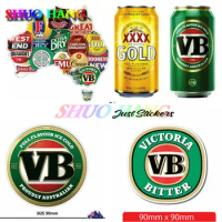 Australian Beer Map VB Tooheys XXXX Emu BOAG Beer Can Sticker Esky Ute VICTORIA BITTER Label Set Bar Camping Fishing Decal PVC
