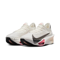 【NIKE 耐吉】運動鞋 跑步鞋 女鞋 W AIR ZOOM ALPHAFLY NEXT% 3 米白 粉 氣墊 緩震 碳纖維 路跑(FD8315103)
