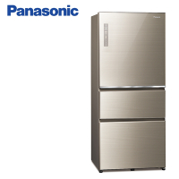 Panasonic國際牌 610公升 一級能效玻璃三門變頻冰箱(翡翠金)-NR-C611XGS-N