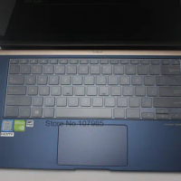 Clear TPU laptop keyboard Cover Skin Protector For ASUS ZenBook 14 UX431 UX434 UX434FL UX434FLC UX434F UX392 UX392FA UX392FN 14"