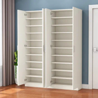 Balcony Shoe Cabinet Simple Home Door Large Capacity Wooden Shoe Rack Shoe Cabinet Storage Cabinet Multi-Functional Hall Cabinet