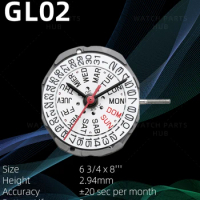 New Genuine Miyota GL02 Watch Movement Citizen Original Quartz Mouvement GL00 Automatic Movement 3 Hands watch parts