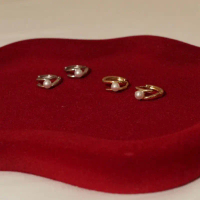 สินค้าขายดี  จัดส่งเฉพาะจุด Club 9am - Pearl Galaxy earrings (gold/silver) ต่างหู ต่างหูมุก