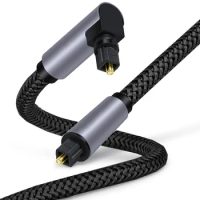 90 Degree HIFI Digital Optical Audio Cable Toslink SPDIF Coaxial Cable Adapter for Amplifiers Blu-ray Xbox 360 PS4 Soundbar