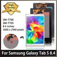 AMOLED For Samsung Tab S 8.4 SM-T705 SM-T700 T705 T700 LCD Display WIth Frame Touch Screen Digital Assembly Replacement