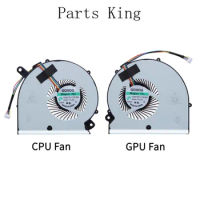 New Laptop CPU GPU Cooling Fan For Gigabyte Aero15 RP64W RP65W BS5005HS-U2N BS5005 HS-U2M