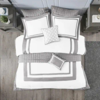 Park Heritage Comforter Quilt Combo Set - Modern Luxury Design, All Season Down Alternative Bedding, Matching Shams