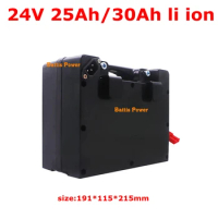 24V 30AH Lithium battery 24V 25AH Lithium ion rechargeable for 500W 750W Electric Foldable Wheel chair Scooter + 3A charger