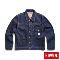 EDWIN 怪物彈系列 Type 1 雙口袋設計丹寧外套-男-原藍色