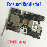 Global Firmware Electronic Mainboard For Xiaomi RedMi NOTE 4 NOTE4 Motherboard unlocked Circuits Card Fee