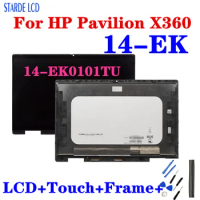 Original 14.0" For HP Pavilion X360 14-EK LCD Display Touch Screen Digitizer Assembly For HP 14-EK0101TU LCD With Frame1920*1080