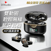 聆翔 D200 雙動圈四喇叭無線藍牙耳機(HIFI級音質/雙動圈/4喇叭)