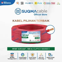 SUQMA Kabel Listrik NYAF 10 mm Merah @100m