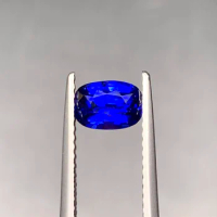 AIG QH Loose Gemstones Sri Lanka Origin 1ct Nature Royal Blue Sapphire Opal Gems Beads for DIY Jewel