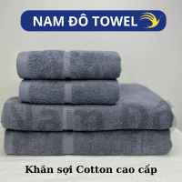 Combo 4 Khăn:2 Khăn Tắm 60x120 cm,  , 2 Khăn gội 35x80cm khăn Nam Đô sợi Cotton Mềm Mại, Thấm Hút, K