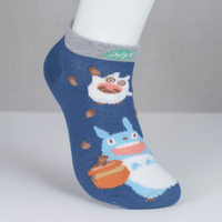 真愛日本 宮崎駿 吉卜力 龍貓 藍白龍貓 橡果 海軍藍 襪子 卡通襪 大人襪 襪 學生襪