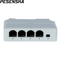 50pcs/lot 4 Ports 100Mbps PoE Extender Indoor Use PoE Repeater for IP Port Transmission Extender for POE Switch NVR IP Camera